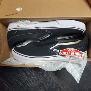 New in box Black Classic Slip-On Vans